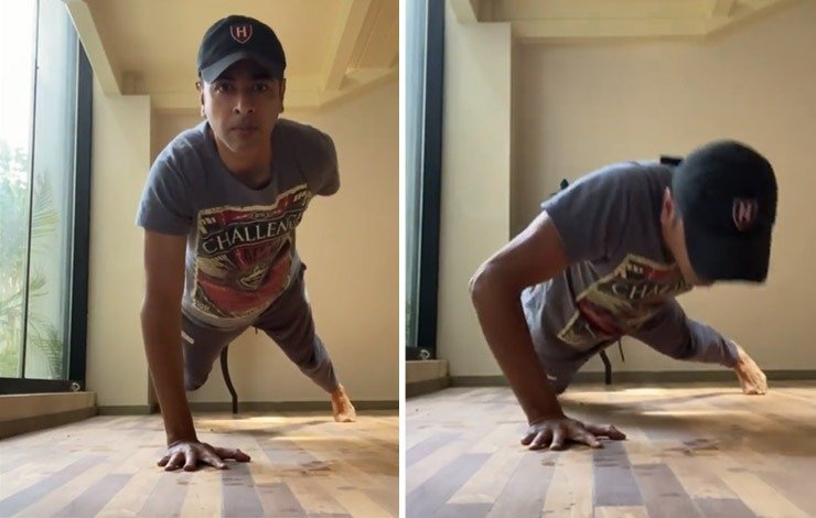 Shehzad Roy Push ups challenge