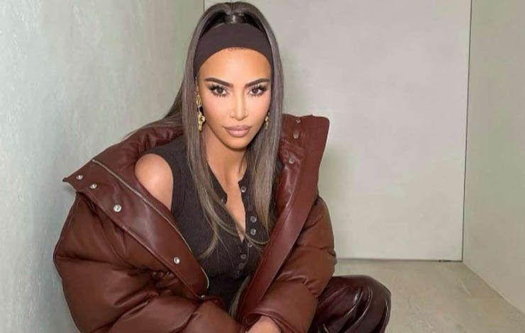 Kim Kardashian Leather Outfit