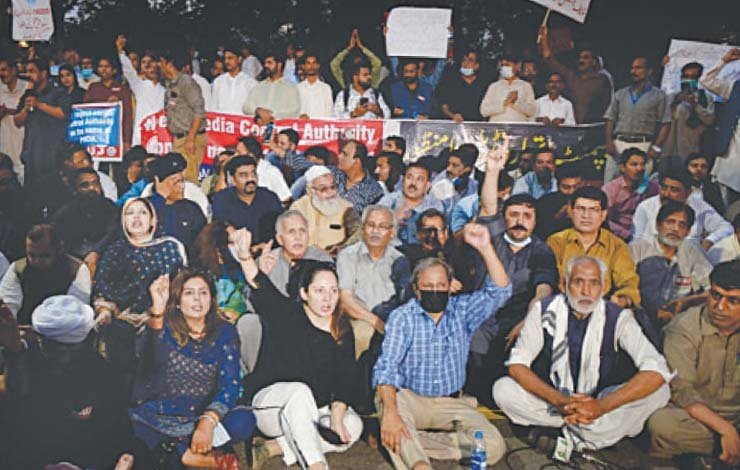 media owners absent protest