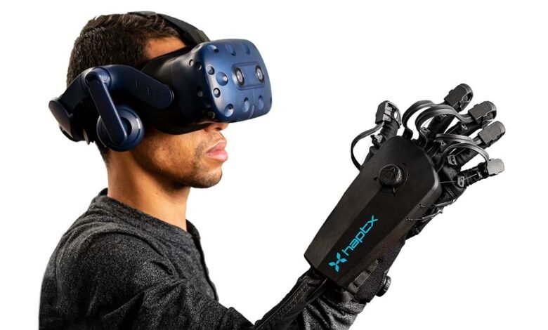 high tech haptic gloves
