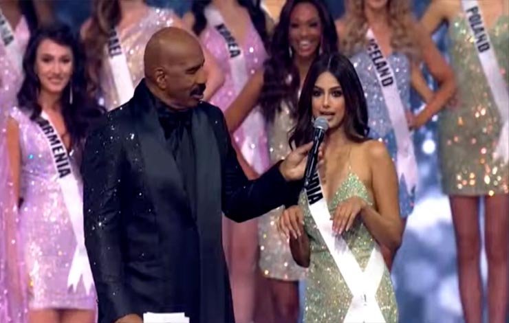 Steve Harvey Harnaz sandhu miss universe