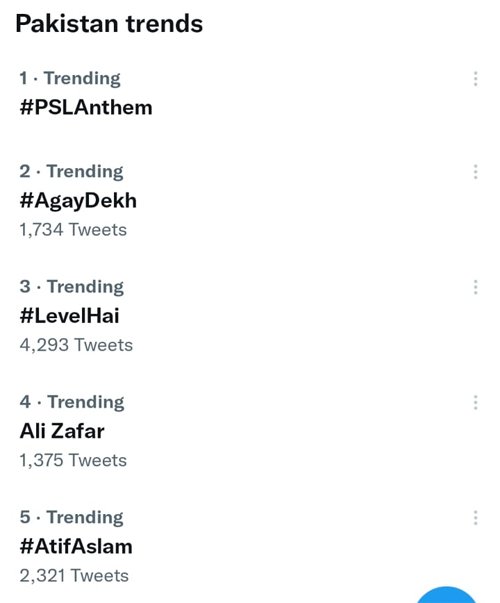 Psl anthem atif aslam aima baig trend ali zafar