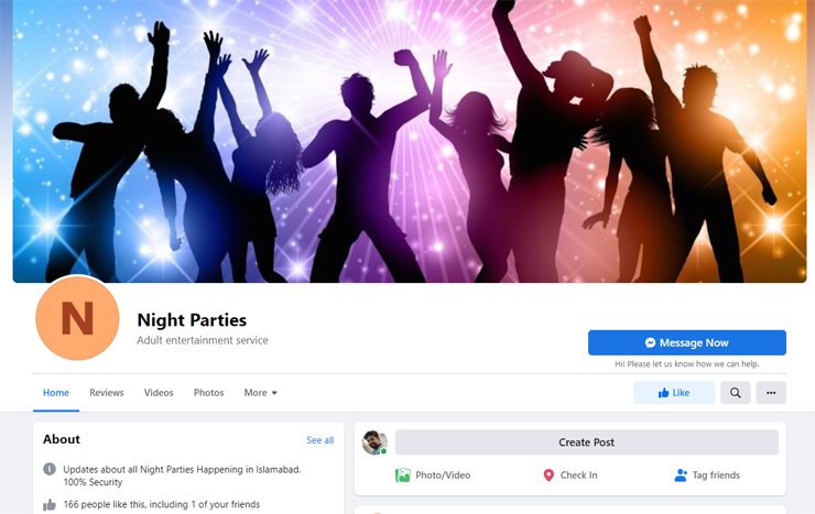 Dance party drugs private rooms Islamabad administration