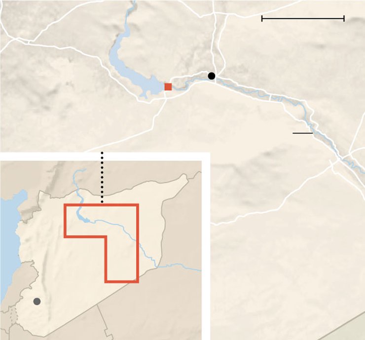 US secret unit Syria Tabqa Dam no-strike list