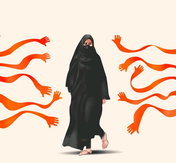 Muskan Allah Hu Akbar Hindu extremists Karnataka hijab row