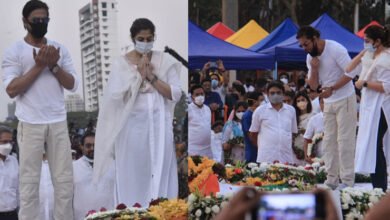 Shah Rukh Khan prayer Lata Mangeshkar funeral final rites