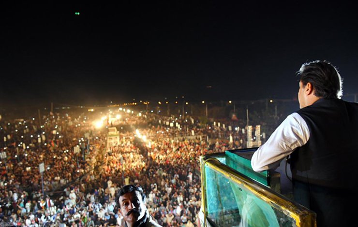 Imran Khan, Islamabad rally, media