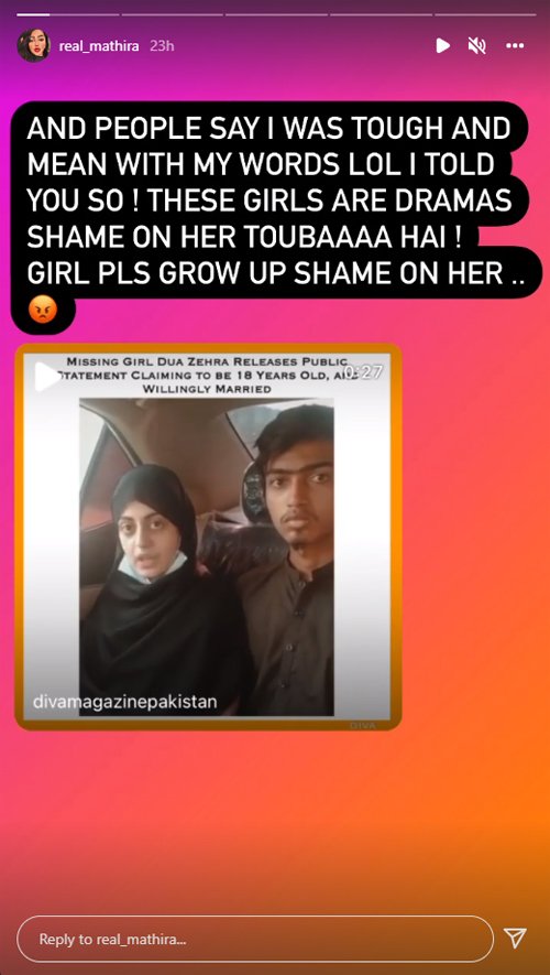 Showbiz celebrities react to Dua Zehra saga