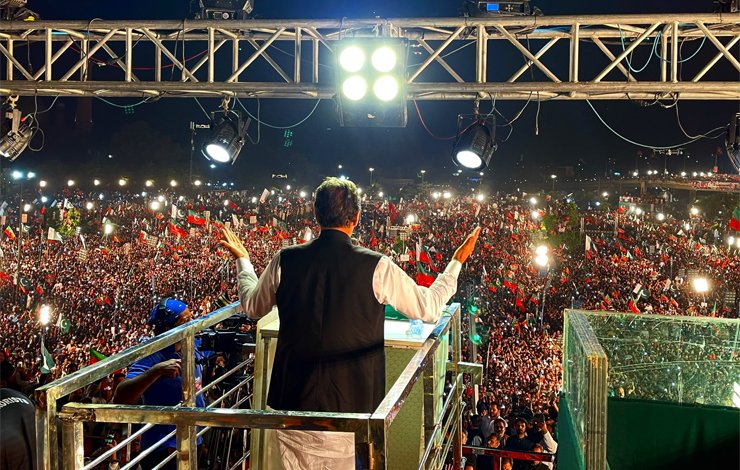 Imran Khan, Lahore power show, Islamabad march