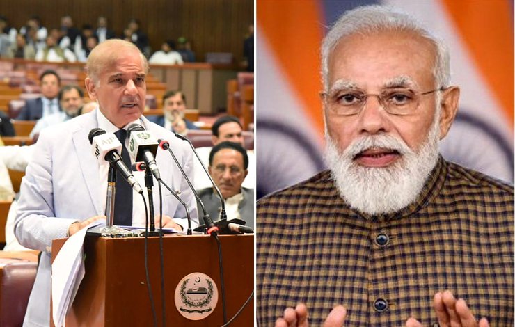 PM Shehbaz Sharif, Narendra Modi, Kashmir