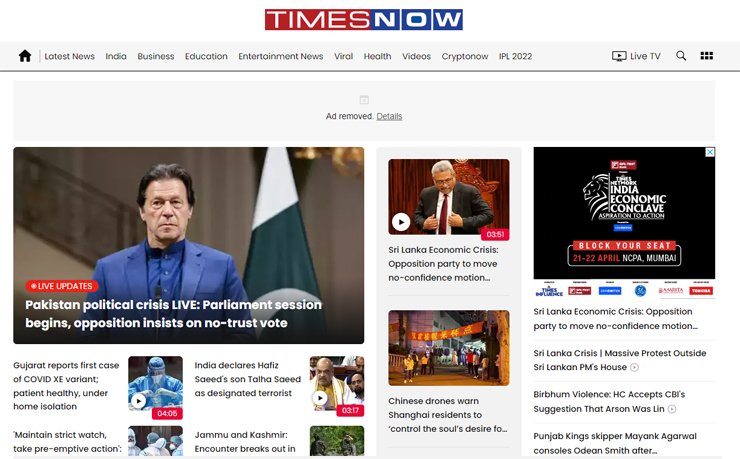 Indian media, special transmissions, no-trust vote, Imran Khan