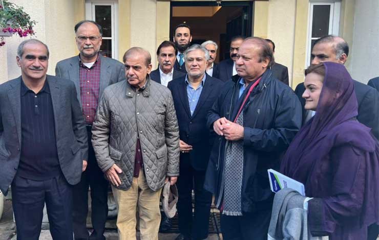 PML-N delegation, London meeting, economic challenges, Nawaz Sharif