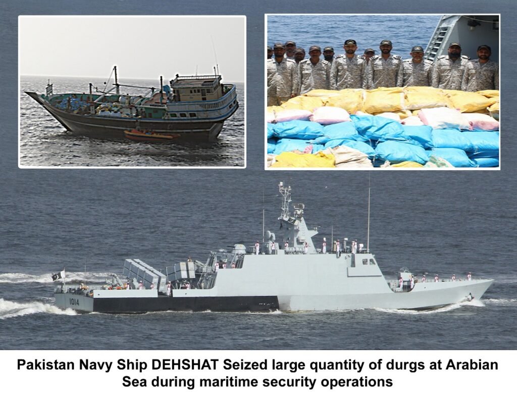 Pakistan Navy Seizes Huge Cache of Drugs at Sea