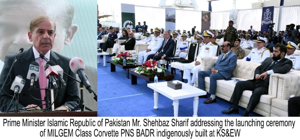 Launching Ceremony of MILGEM Class Corvette PNS BADR Held at Karachi