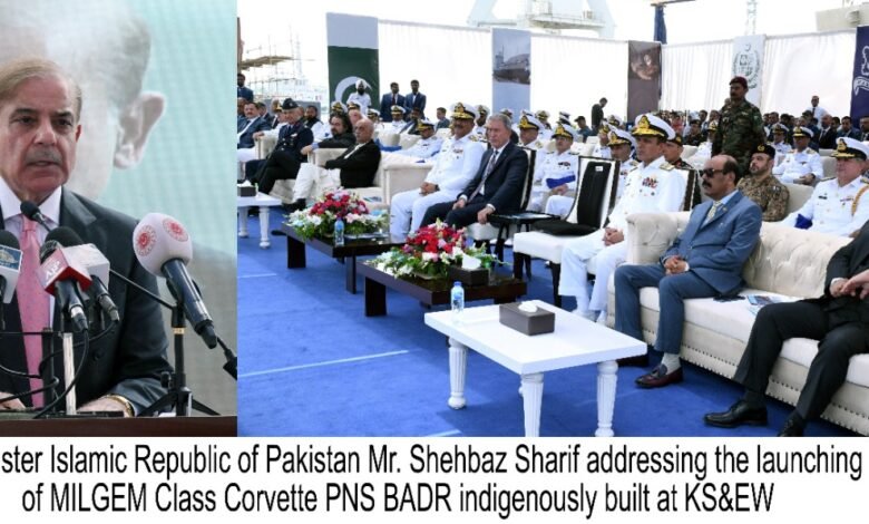 Launching Ceremony of MILGEM Class Corvette PNS BADR Held at Karachi