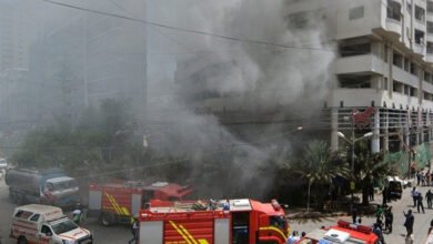 Chase fire, departmental store fire, Karachi, SBCA