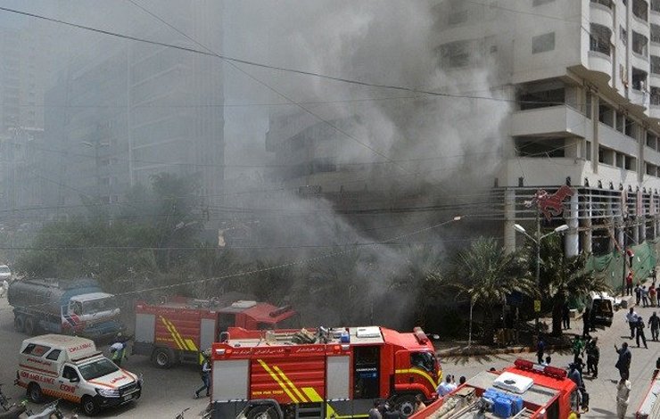 Chase fire, departmental store fire, Karachi, SBCA