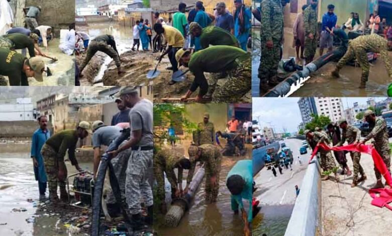 Pakistan Navy Relief Operation Continues Midst Severe Urban Flooding in Karachi