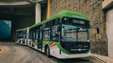 Green Line BRT, escalator, Numaish Station, Karachi