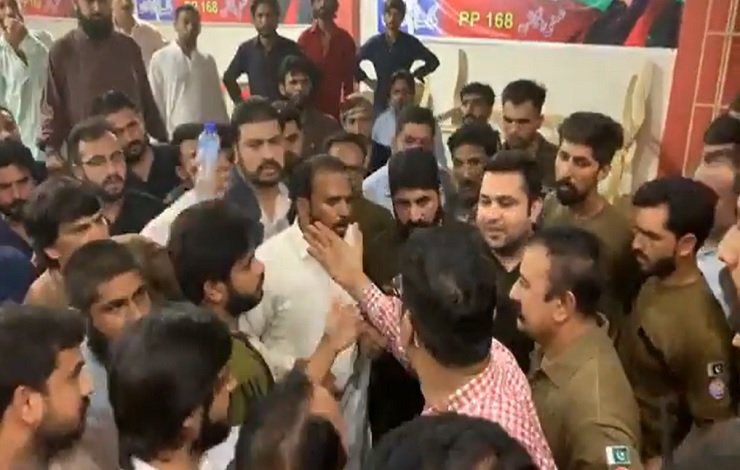 PTI election office raid, Punjab by-elections, Punjab police, PP-168 Lahore