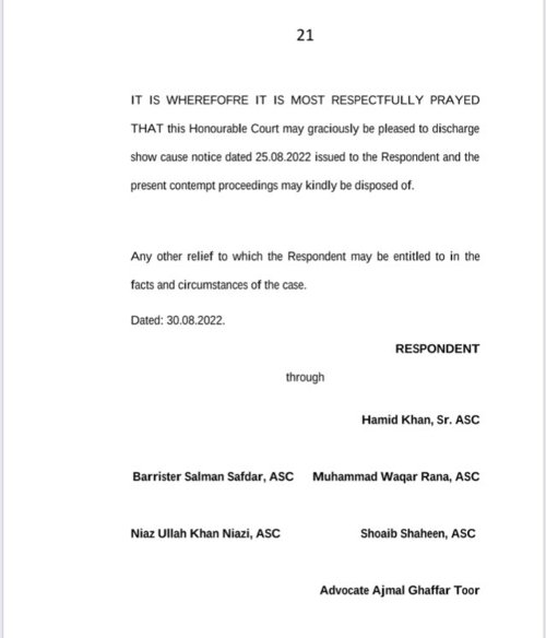 Imran Khan, contempt case, IHC