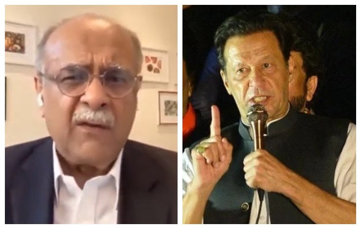 Najam Sethi, Imran Khan, establishment