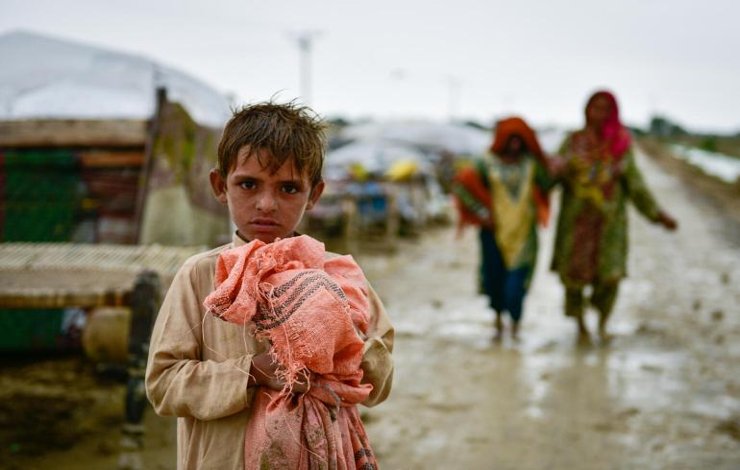 Sindh floods, Sindh school children, Sardar Ali Shah