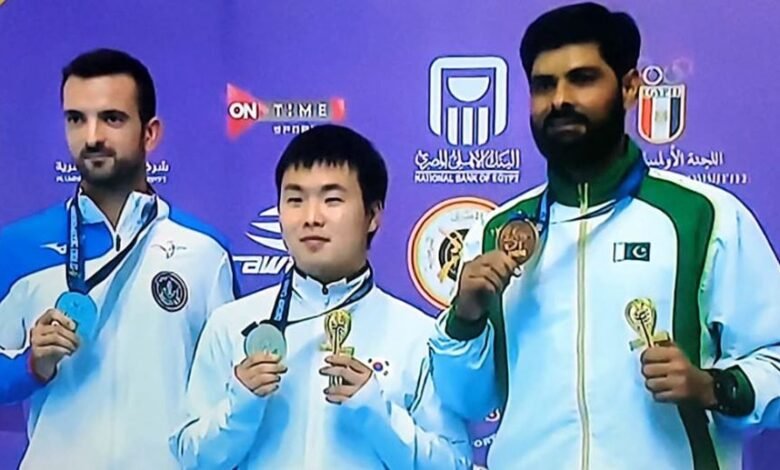 Pakistan Navy Shooter Wins Bronze Medal in Maiden ISSF 2022 Championship