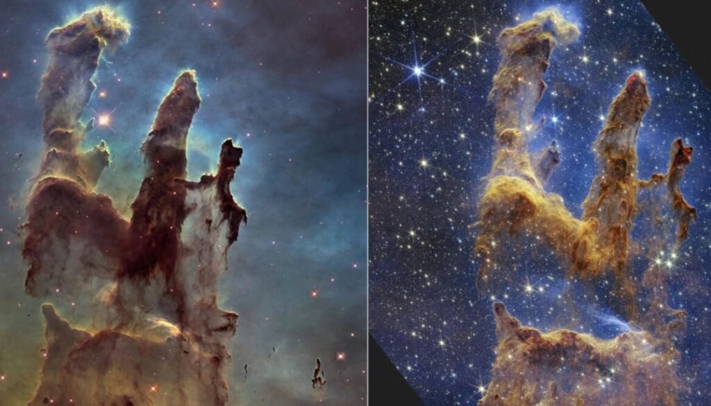 James Webb Telescope Captures 'Pillars of Creation' with Greater Depth, Clarity