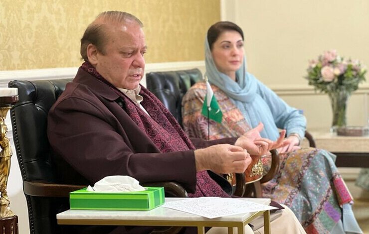 Nawaz Sharif elaborates on political injustices during London pressure