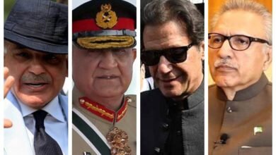 top political military figures, Shehbaz Sharif, COAS Bajwa, Imran Khan, Arif Alvi