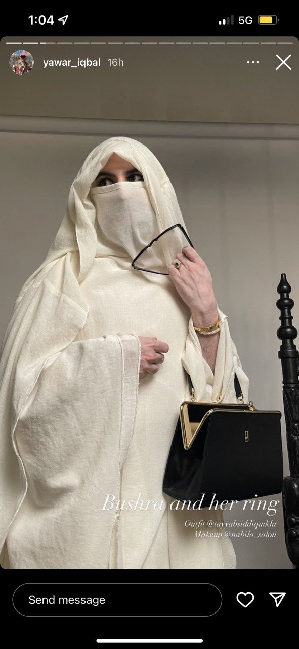 Yawar Iqbal, Bushra Bibi hijab, hijab mockery