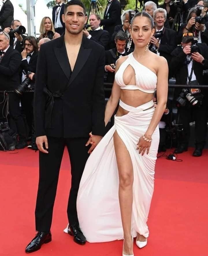 Achraf Hakimi wife, Hiba Abouk, revealing dress, viral pictures