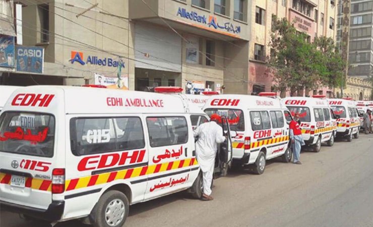 edhi ambulance, زہریلی گیس