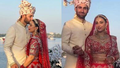 ushna shah tie knot with hamza amin, اداکارہ عشنا شاہ