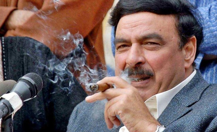 sheikh rasheed smoking, شیخ رشید