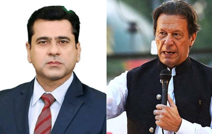 چیئرمین تحریک انصاف اینکر پرسن عمران ریاض