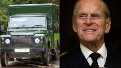 Photo of شہزادہ فلپ اپنی ڈیزائن کردہ گاڑی میں آخری سفر پر روانہ