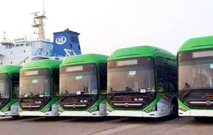 اسد عمر کراچی گرین لائن بس ریپڈ ٹرانزٹ Asad Umar Karachi Green Line Bus Rapid Transit