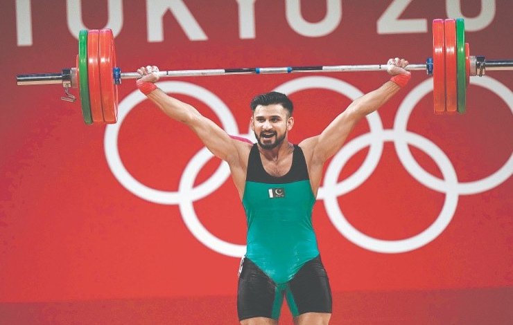 Pakistan's talented weightlifter Talha Talib