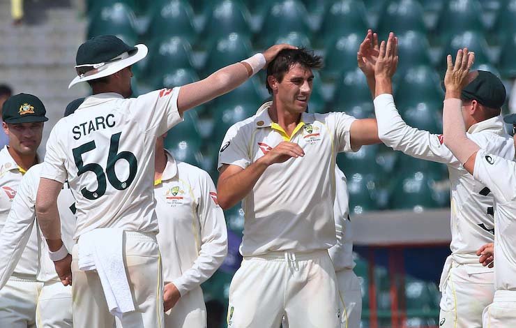 Australia beat pakistan in lahore test, لاہور ٹیسٹ