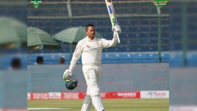 Photo of کراچی ٹیسٹ: عثمان خواجہ کی سنچری ،آسٹریلیا نے 3وکٹوں پر251رنز بنالیے