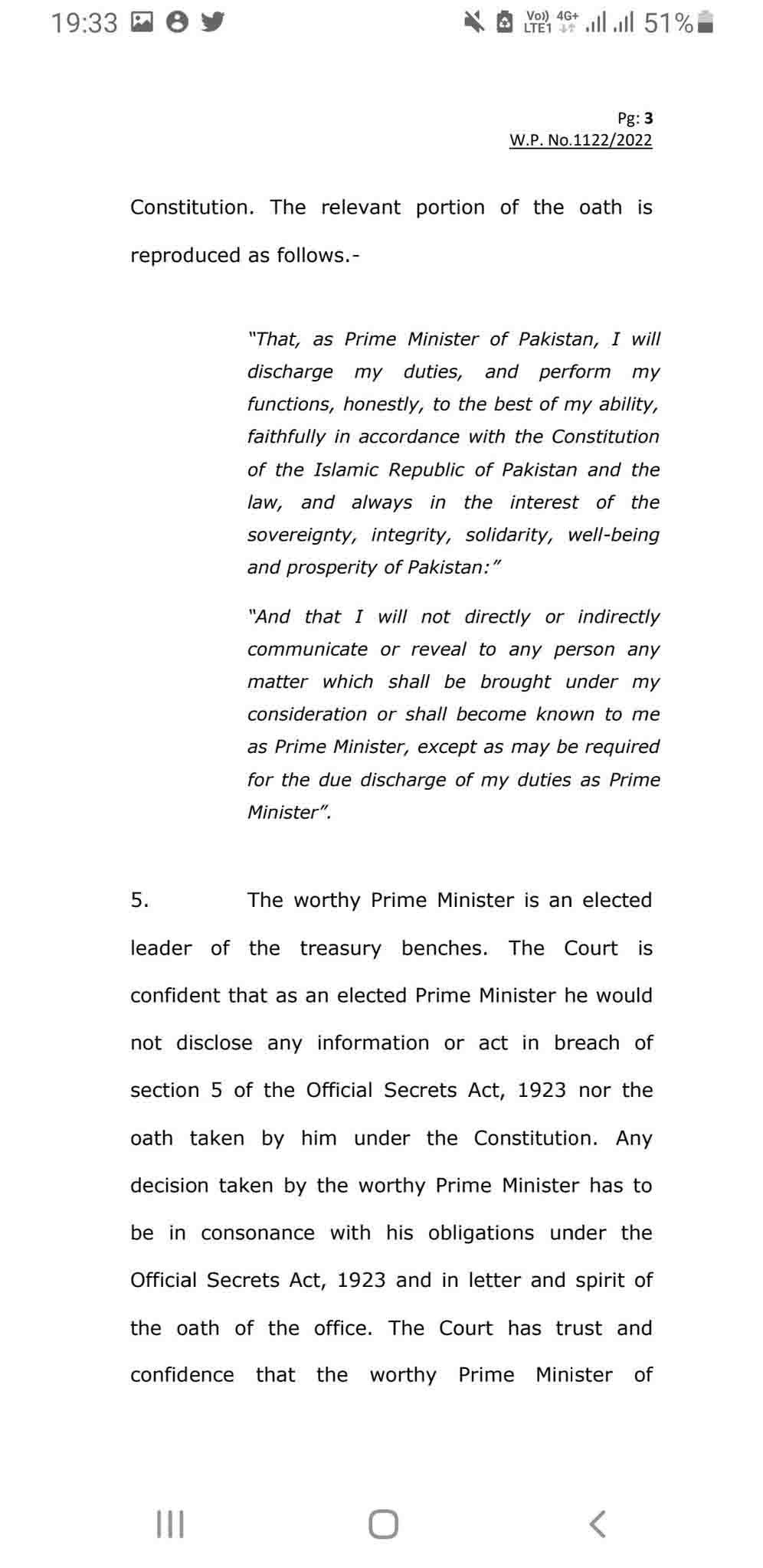 Army Chief DG ISI Prime Minister