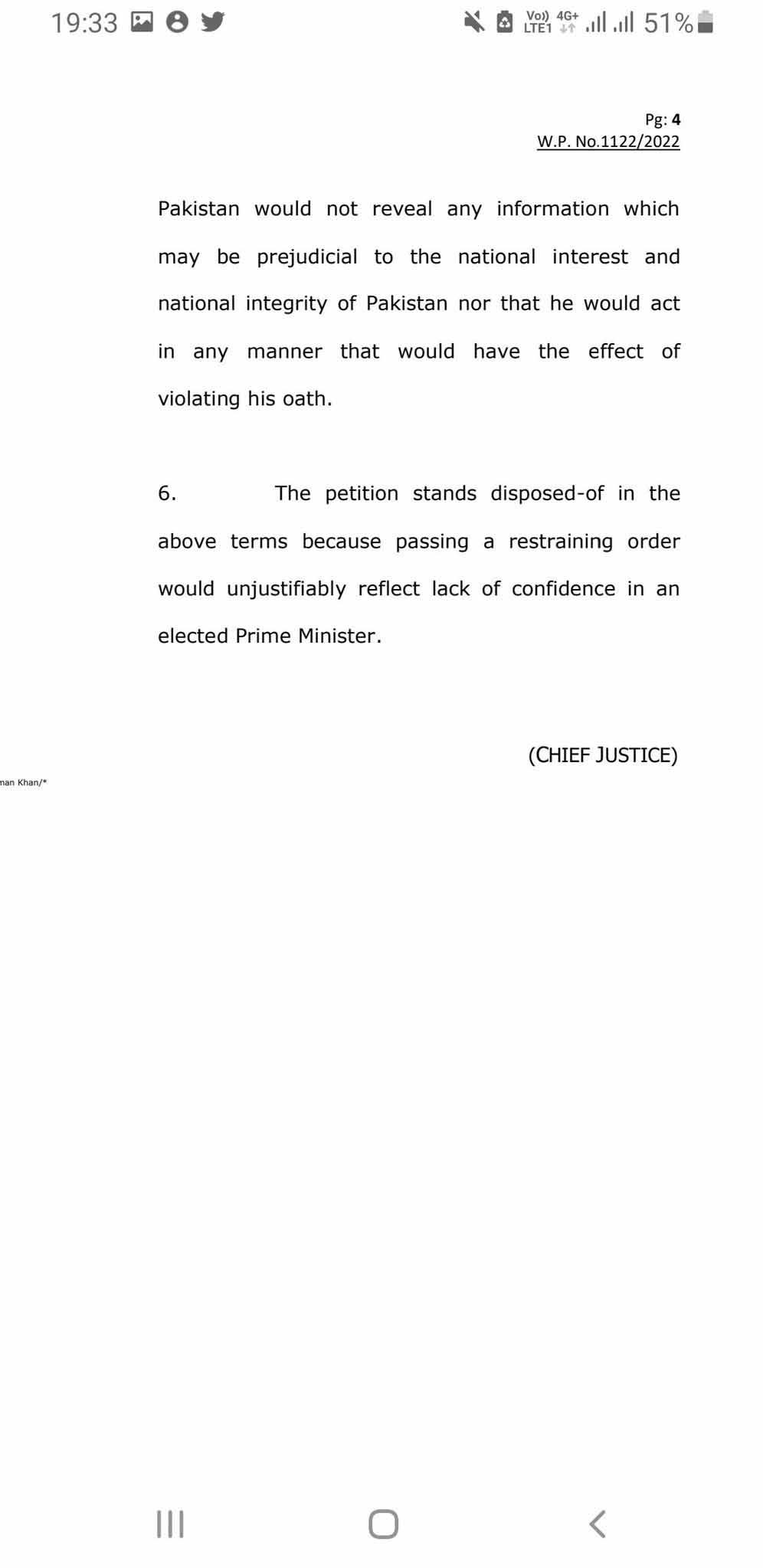 Army Chief DG ISI Prime Minister