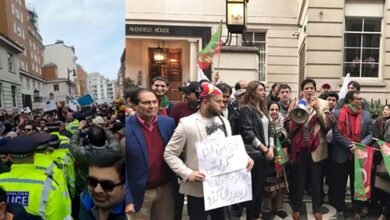 Photo of لندن : اورسیز پاکستانیوں کا عمران خان کے حق میں نوازشریف کے گھر کا گھیراؤ