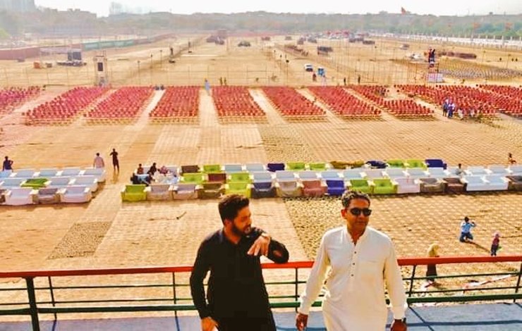 Pakistan Tehreek-e-Insaf (PTI) meeting in Karachi