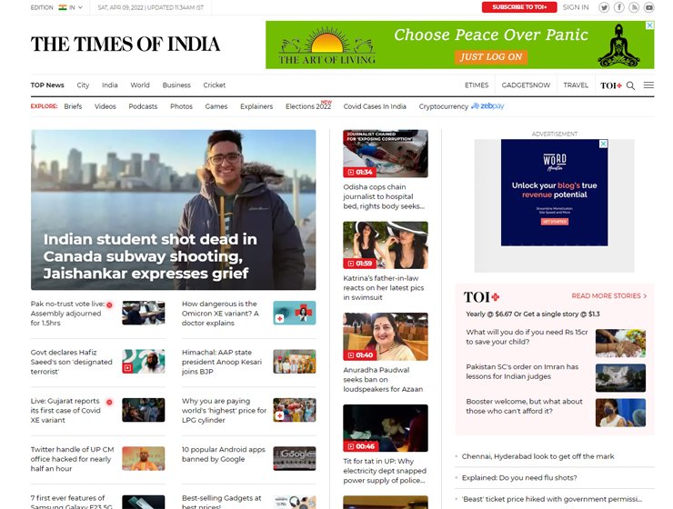 No-confidence motion against PM Indian media