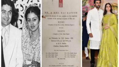 Photo of رنبیر اور عالیہ بھٹ کی شادی، رشی کپور اور نیتو سنگھ کی شادی کا کارڈ وائرل