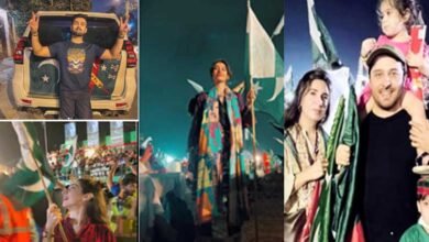 Photo of پی ٹی آئی کا کراچی جلسہ ، فنکاروں کی کپتان سے اظہار یکجہتی کے لیے بھرپور شرکت