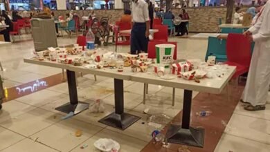 Photo of سعودی خاندان  نے ریسٹورنٹ میں گند مچانے کا ریکارڈ قائم کردیا